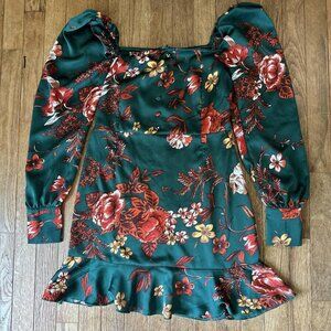 Emerald Floral Dress